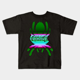 Tarantula Silhouette V134 (Horizontal) Kids T-Shirt